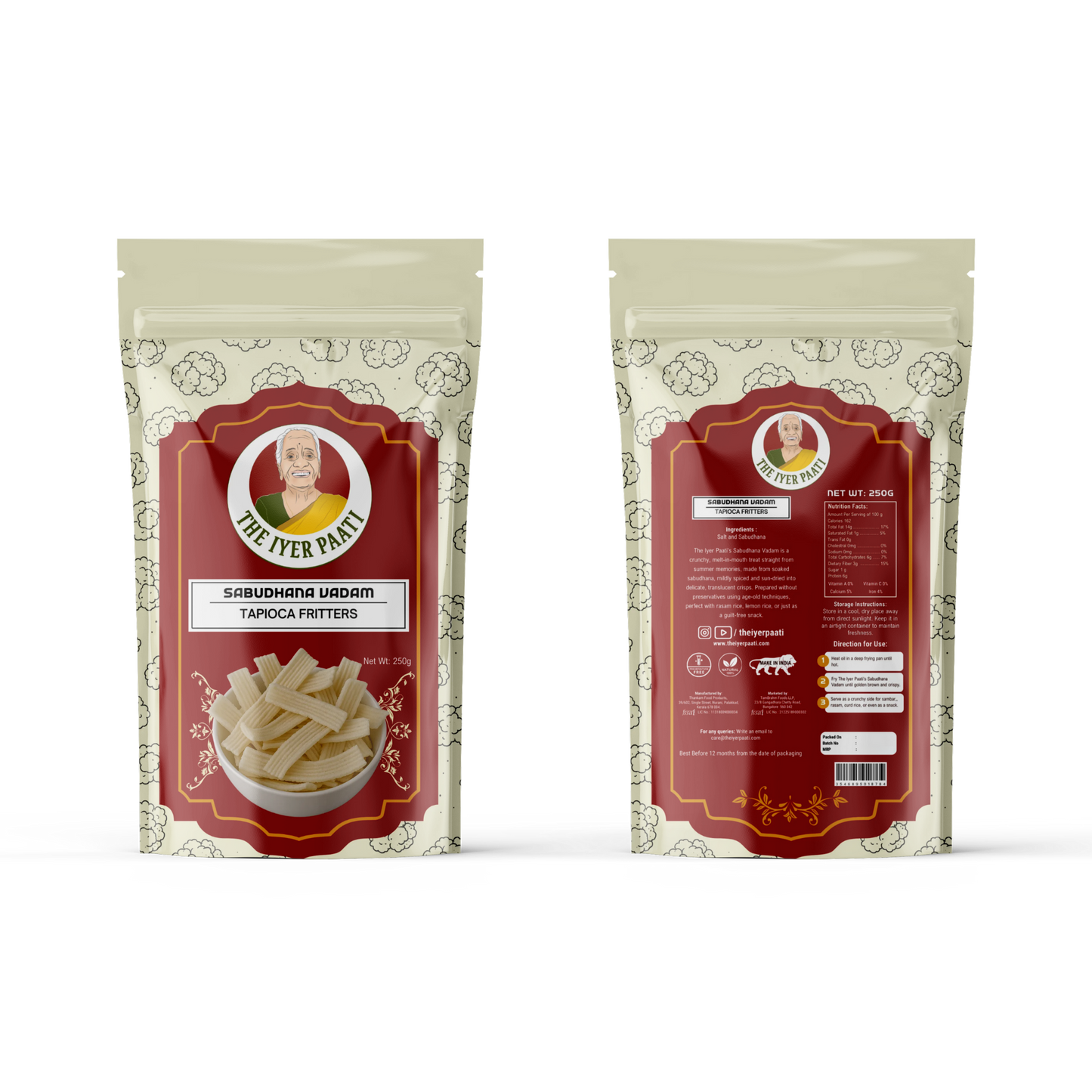 Sabudhana Vadam (Tapioca Fritters)