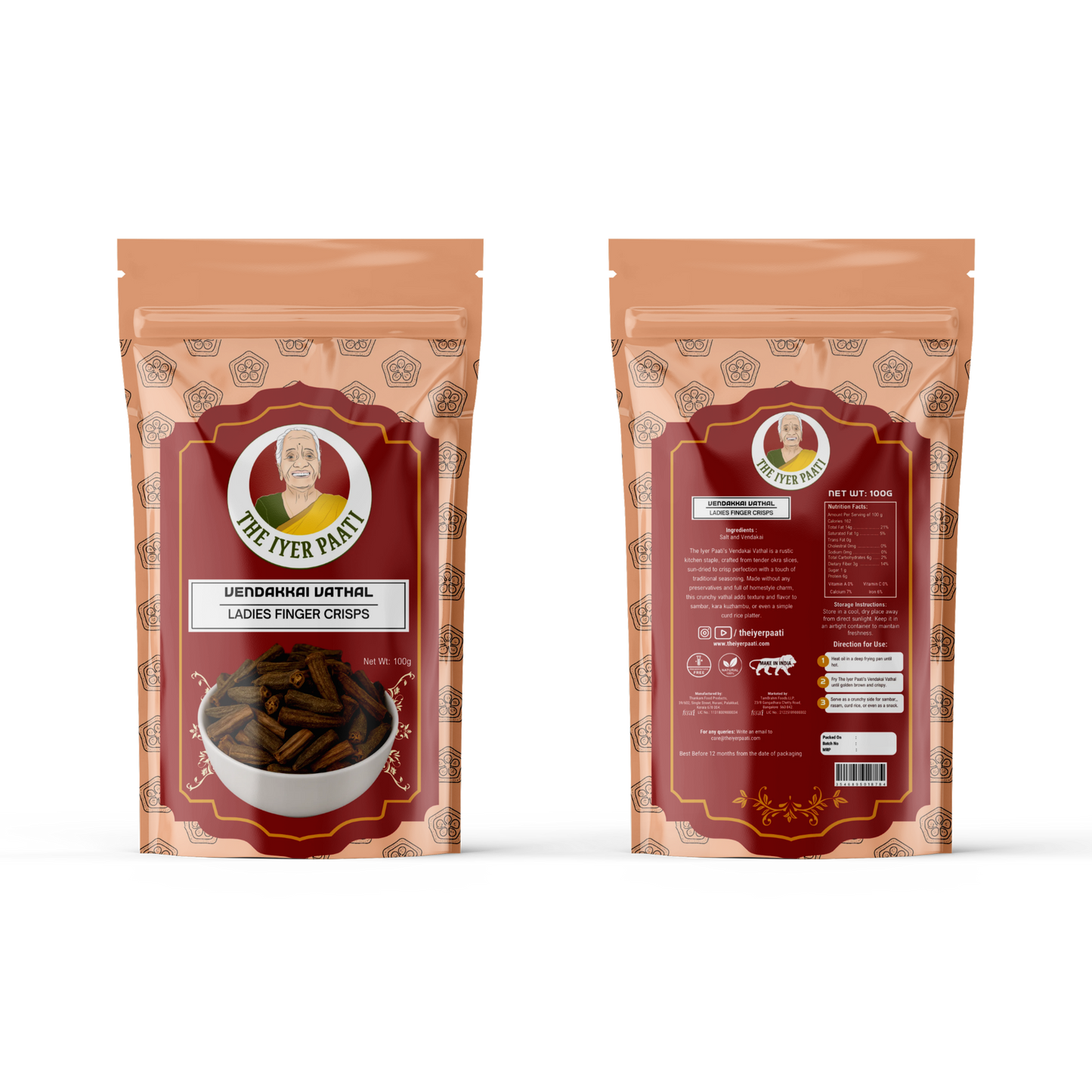 Vendakkai Vathal (Lady's Finger Crisps)