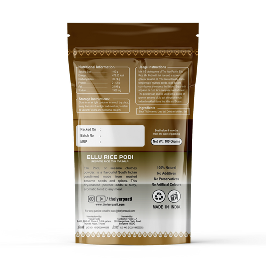 Ellu Podi (Sesame Rice Mix Powder)
