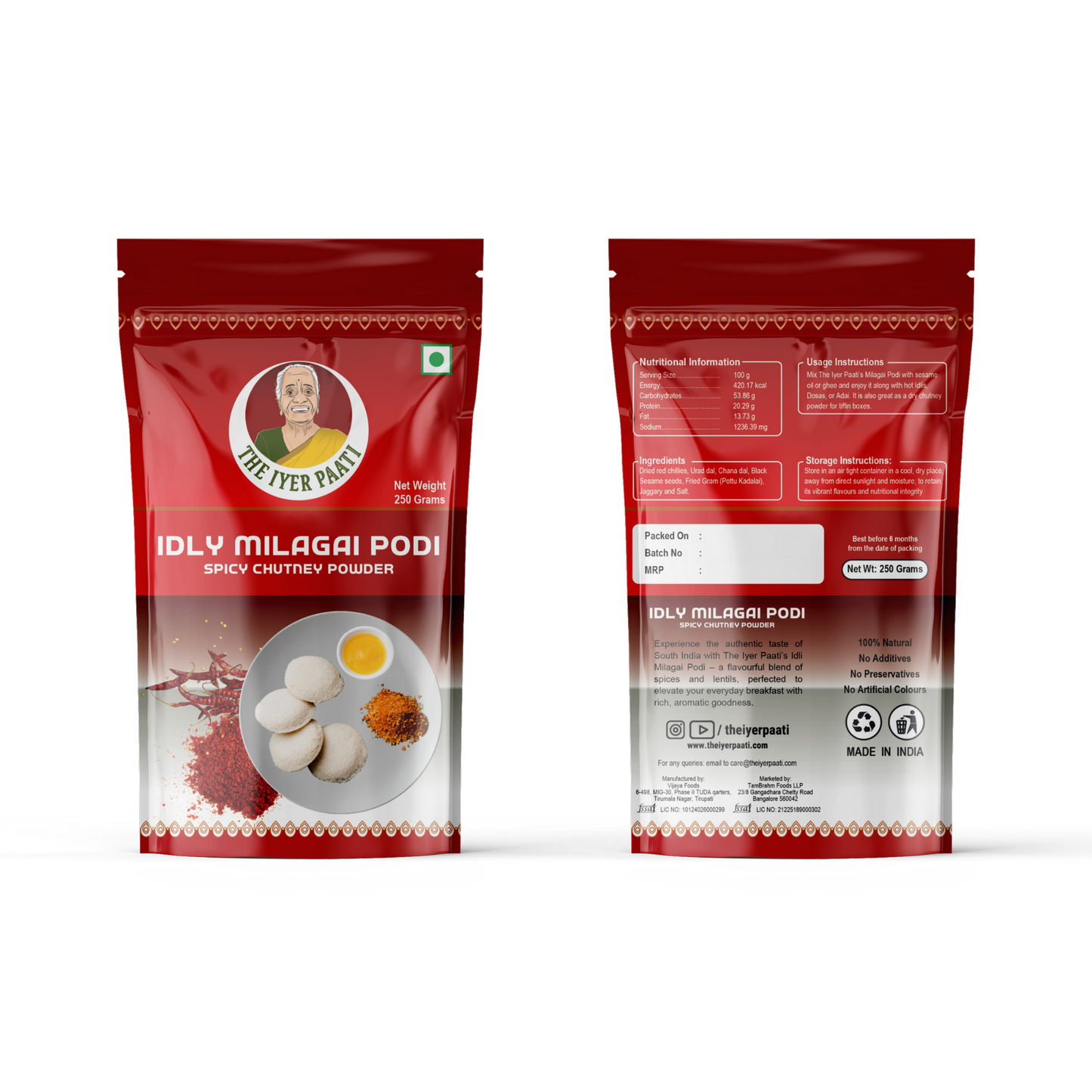 Milagai Podi (Idly Chili Powder)