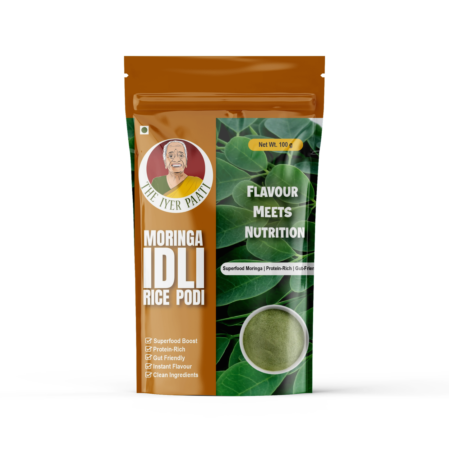 Moringa Idli/Rice Podi (Drumstick Leaves with Spice)