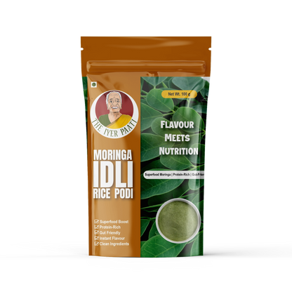 Moringa Idli/Rice Podi (Drumstick Leaves with Spice)