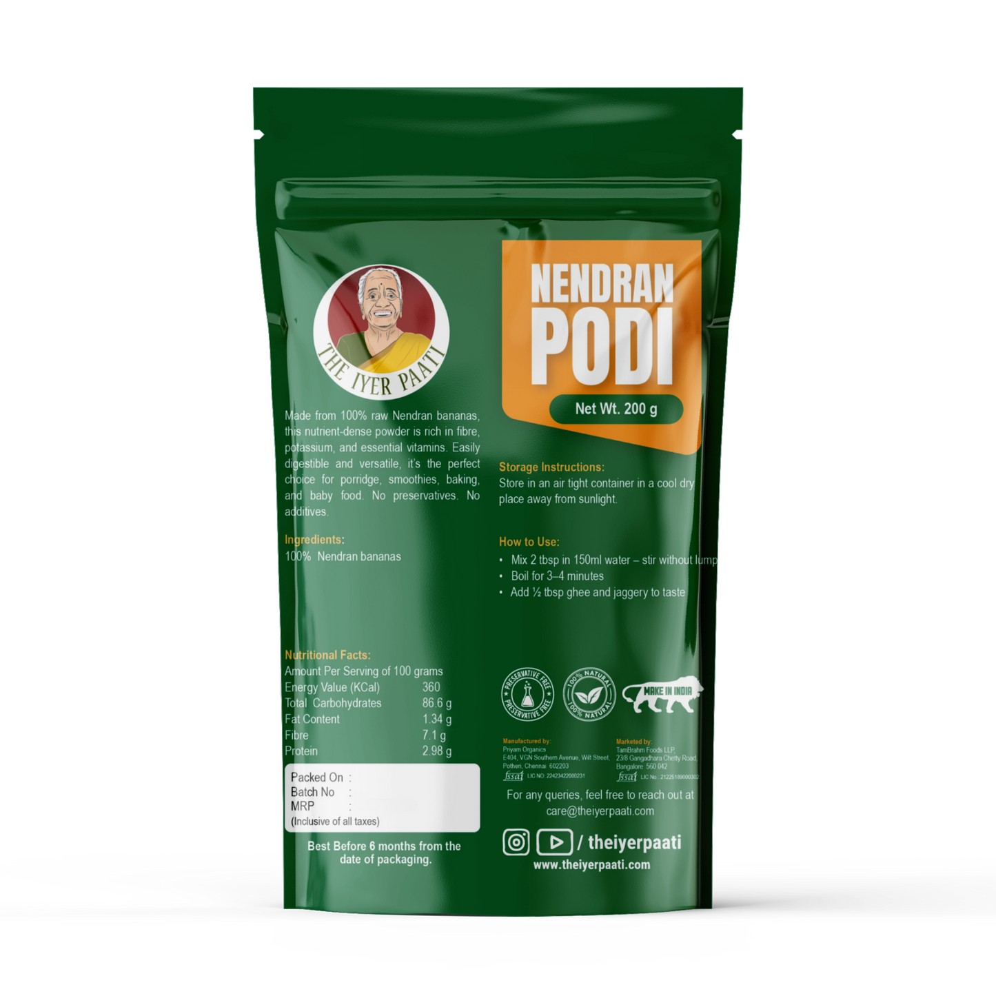 Nendran Podi (Nendra Banana Powder)