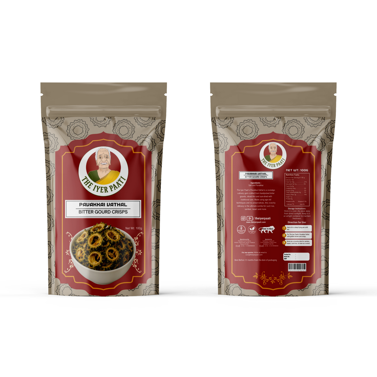 Pavakkai Vathal (Bitter Gourd Crisps)