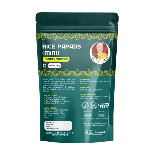 Rice Papads (Mini)