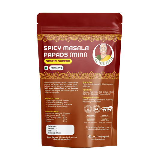 Spicy Masala Papads (Mini)