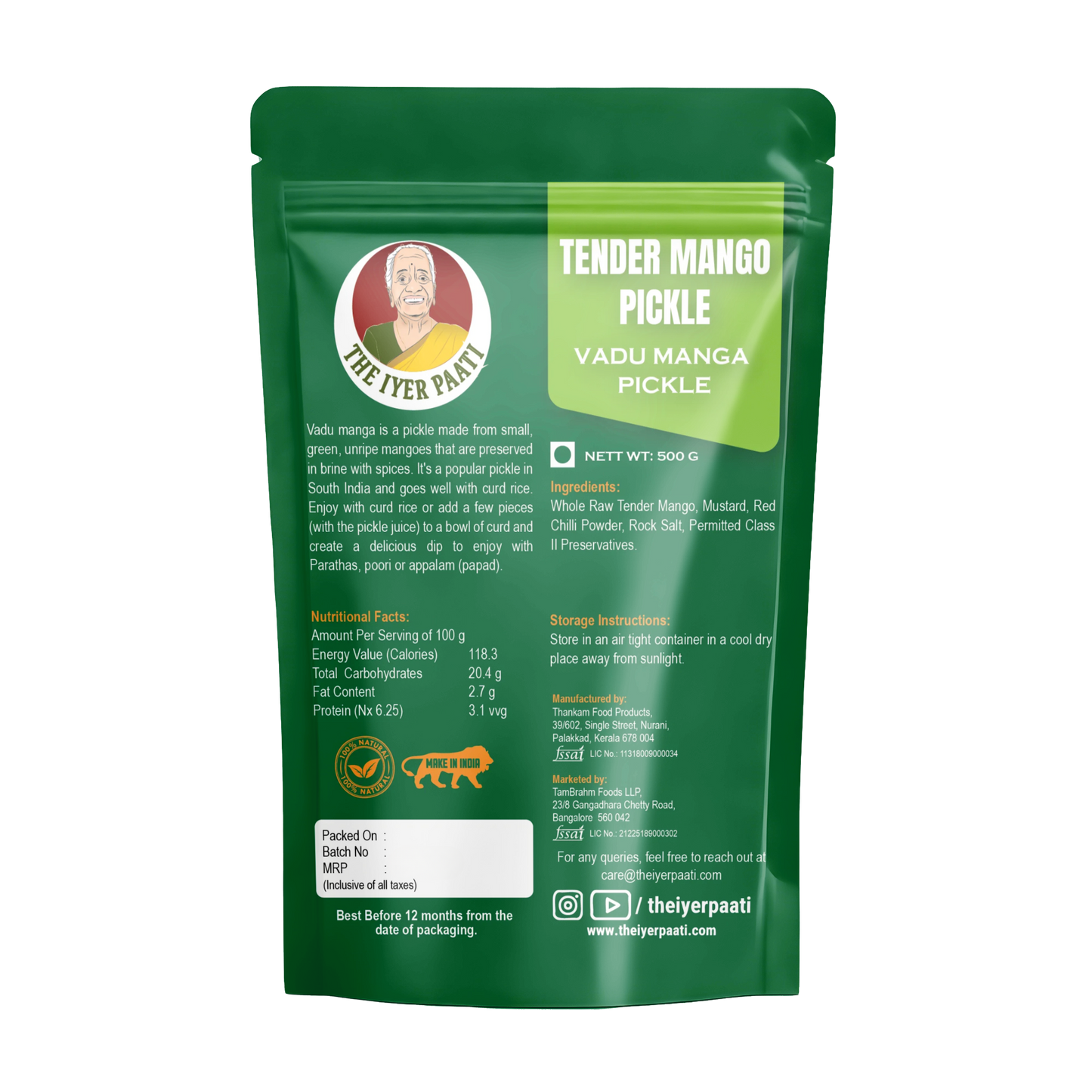 Tender Mango Pickle