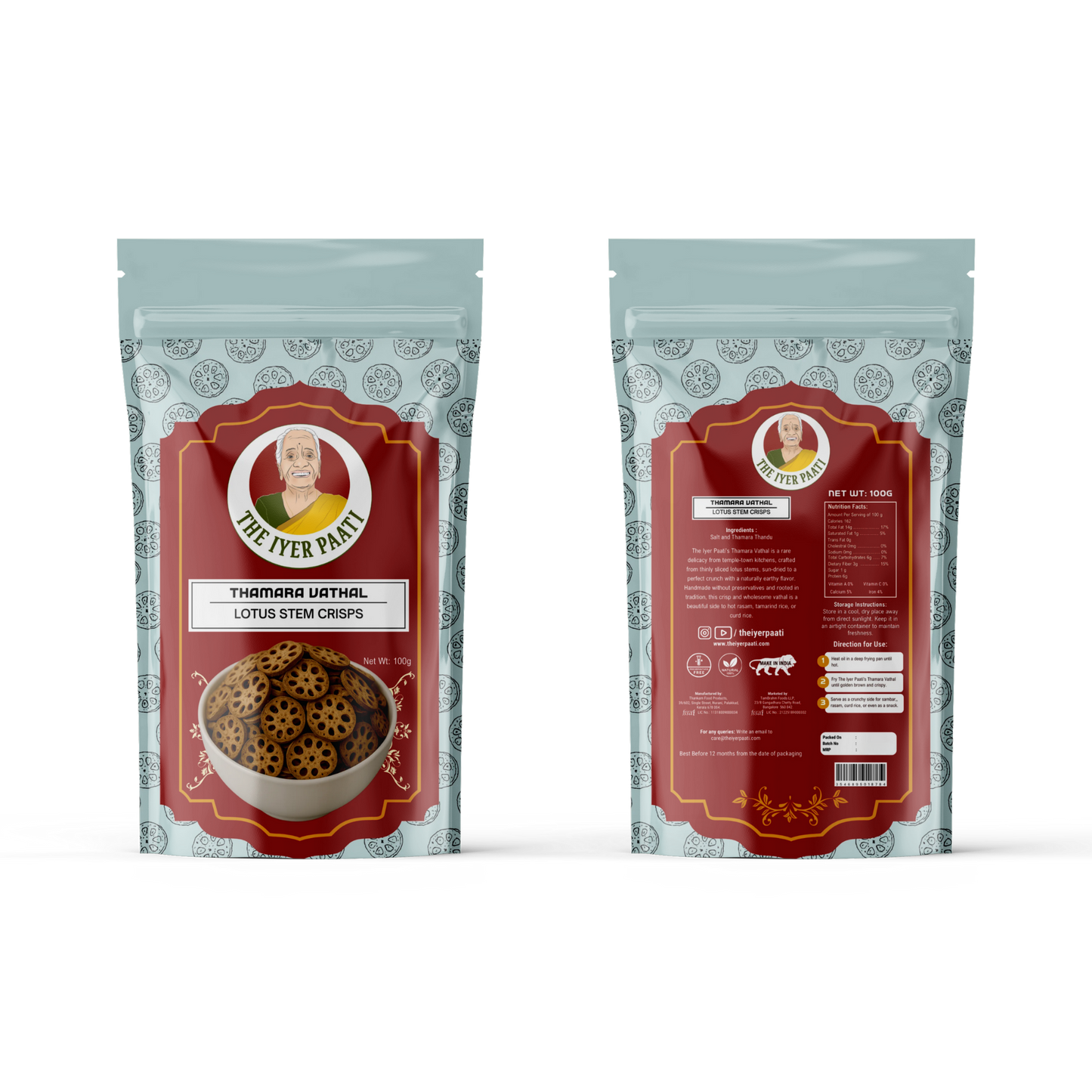 Thamara Vathal (Lotus Stem Crisps)