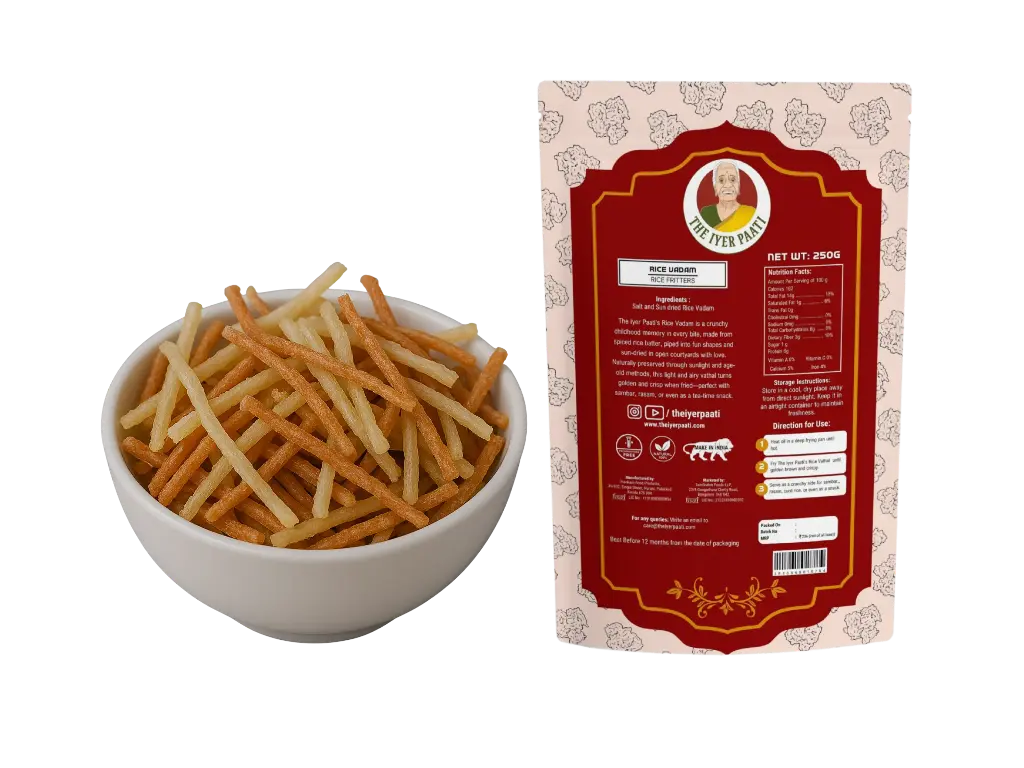 Rice Vadam (Rice Fritters) 