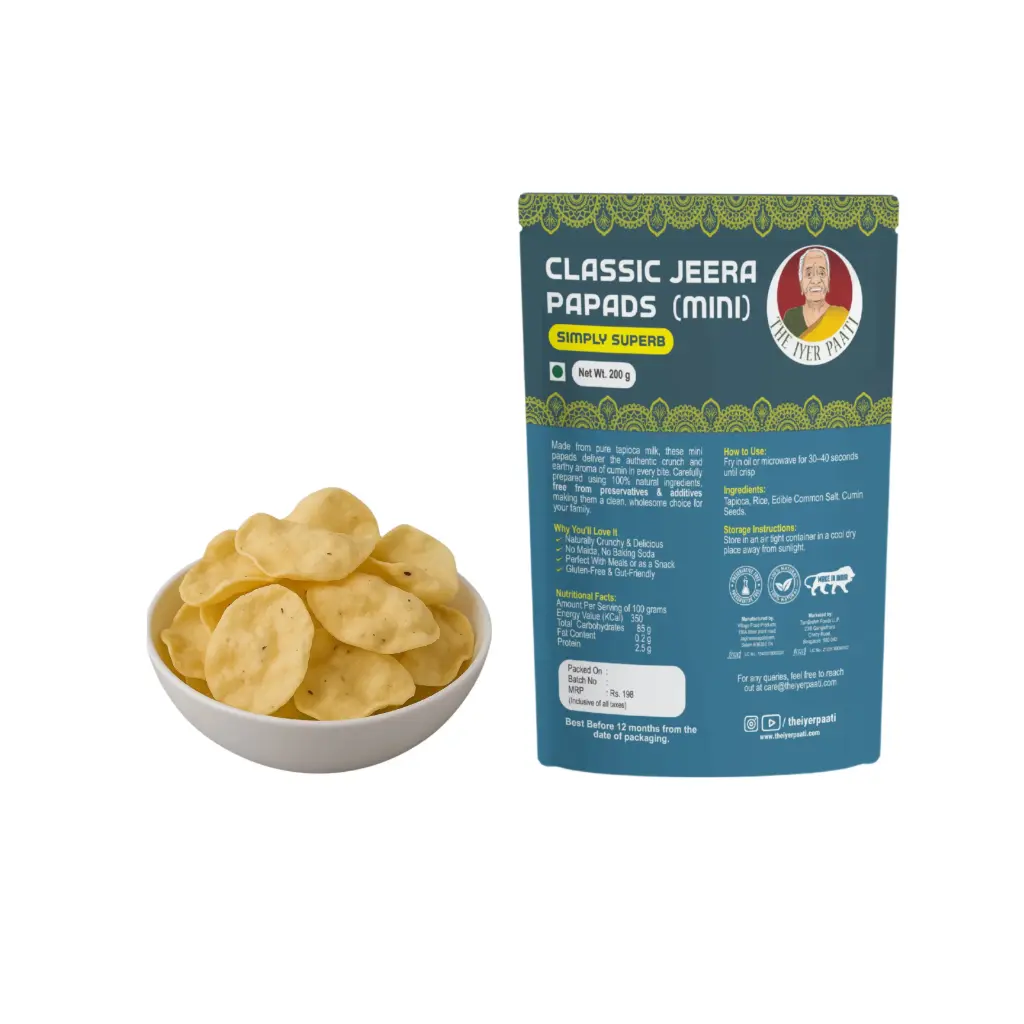 Classic Jeera Papads (Mini)