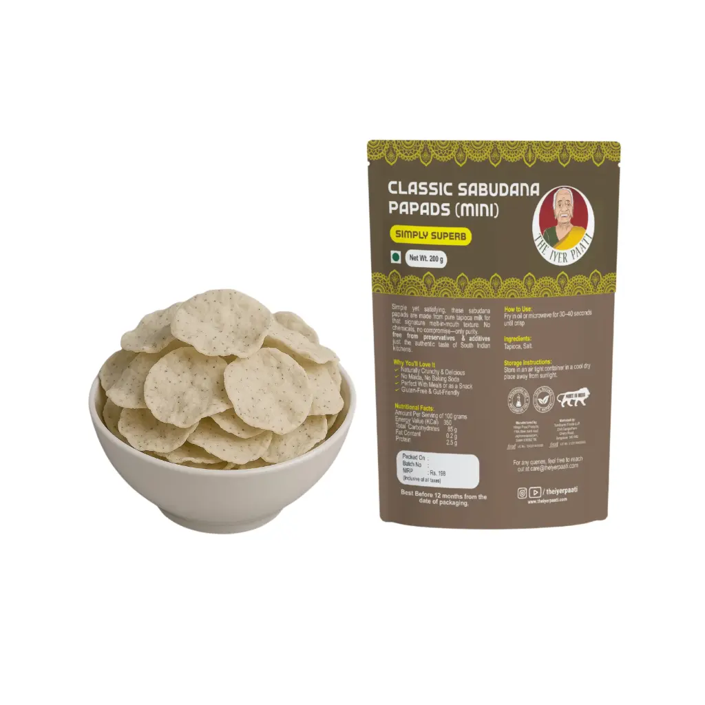 Classic Sabudana Papads (Mini)