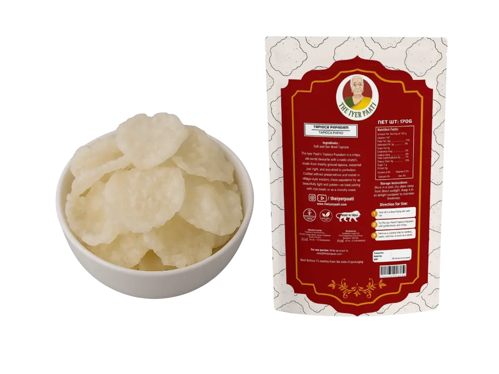 Tapioca Papadam (Tapioca Papad)